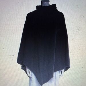 NWOT Joie Cashmere Black Turtleneck Poncho